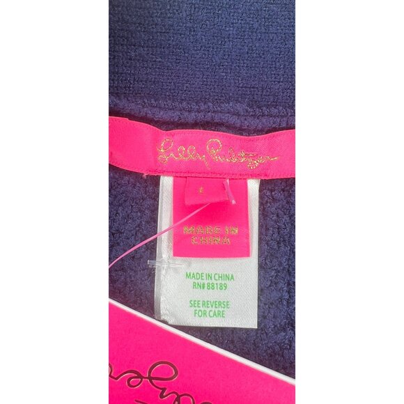 Lilly Pulitzer Womens Blue Textured Knit Skirt 44% Viscose  Size Large - Picture 8 of 8